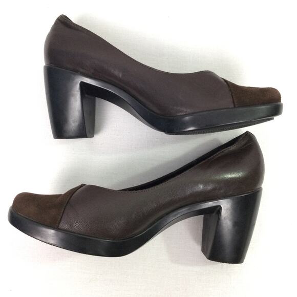 Dansko Tuttie Pumps Soft Leather Suede Round Toe Chunky Heel Comfort Shoe 37 - Picture 10 of 15